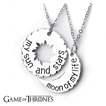 گردنبند سریال بازی تاج و تخت طرح خورشید و ماه